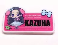 カズハ×マイメロディ アクリルネームバッジ 「LE SSERAFIM×MY MELODY＆KUROMI」 ファミリーマート限定