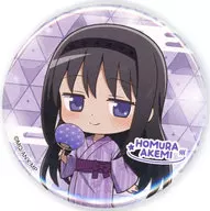暁美ほむら(ミニキャラ) 「劇場版 魔法少女まどか☆マギカ[新編]叛逆の物語×極楽湯・RAKU SPA ぽかぽか魔法少女まどか☆マギカの湯 トレーディング缶バッジ」