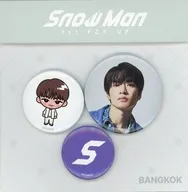 深澤辰哉 缶バッジセット(3個セット) BANGKOK ver. 「Snow Man 1st POP-UP」