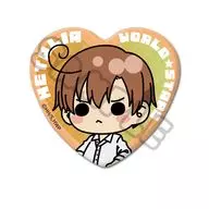 L.ロマーノ ハート型缶バッジ 「アニメ ヘタリア World★Stars」