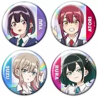 優＆亜鳥＆涼＆るら ホログラム缶バッジ4個セット 「ばっどがーる」