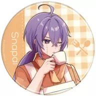 スナパイ(等身) 缶バッジ 「DMMスクラッチ! ぺぇいん青年会 のほほん朝ご飯」 E賞