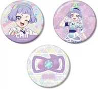 真実夜チィ グリッター缶バッジ3個セット 「ひみつのアイプリ」