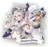 獅白ぼたん(等身) 「バーチャルYouTuber ホロライブ5期生×モンスターハンターワイルズ×CAPCOM CAFE トレーディングアクリルバッジ」