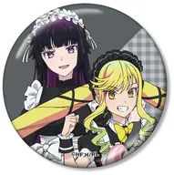 鈴ノ宮りりさ＆黒鉄音羽 描き下ろし メイドver. メタリック缶バッジ 「ロックは淑女の嗜みでして」