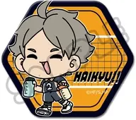 M-VH(菅原孝支) 第8弾 六角形缶バッジ(mochocho) 「ハイキュー!!」