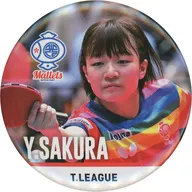 横井咲桜(日本ペイントマレッツ) 缶バッジ 「T.LEAGUE 缶バッジチャンスくじ」