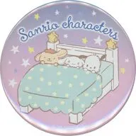 ポムポムプリン＆シナモン＆ポチャッコ(ぬいぐるみ) おねむ缶バッジ 「サンリオキャラクターズ」