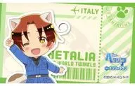 Italian original card "HETALIA: THE WORLD TWINKLE in Namja town" original goods Purchase benefits