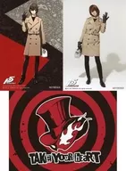 "Persona 5 ×SuperGroupies" Collaboration Item Purchase benefits, a set of 2 sheets of Gorō Akechi live-action version of Bromide.