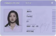 ジヒョ (TWICE) / Blue Scientist ID CARD (ID card) "CD Formula of Love : O + T = 
