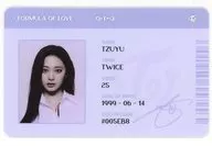 Chou Tzu-yu (TWICE) / Blue Scientist ID CARD (ID card) "CD Formula of Love : O + T = 