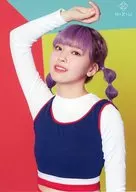 MAYUKA (NiiziU) / Background : Colorful random trading card on the waist and right hand "JYP JAPAN POPUP STORE 2021"