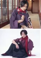 Ryo Matsuda (Kiyomitsu Kashu) Special Mini Photo Card B Set (2-Pack) "DMM Scratch! Stage 『 Sword Ranmai 』 Tenden Soku no Hei - Osaka Fuyu no Jin - & 无伝 Yubeni no Shi - Osaka Summer Battle of 1615 The Castle May Burn -" Double Chance Award Second Half W-20 Award