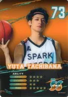 "ACTORS ☆ LEAGUE in Basketball 2022" is a SPARK SEEDS player random clear card by Yudai Tachibana (Background : Orange / up)