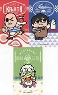 3 kinds set shop card "Mafia Kajita and Yuichi Nakamura's 『 Kyakana TV 』 ×animatecafe business trip version"