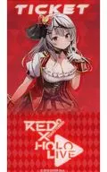 沙花 Sha クロヱ Acrylic Card "Virtual YouTuber Hololive x RED ° TOKYO TOWER" Ticket privilege with goods