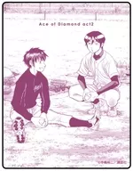 A. "Ace of Diamond ActII Acrylic Card 12. Eisumi Sawamura & Furuya Akatsuki Box (official illustration)" by Eisumi Sawamura and Akatsuki Furuya