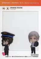 Osamu Dazai & Atsushi Nakajima (BUNGO STRAY DOGS) SNS-like clear card "Orange Rouge 5th Anniversary Exhibition" entrance bonus