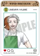 Hajime Umemiya "WIND BREAKER Trading Clear Card Collection Coffee shop ver."