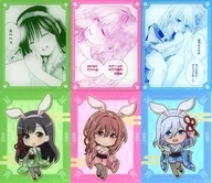 6-Type Acrylic Card Set "DMM Scratch! Amami no Matchmaking ~ Original Illustration & Inspired Japanese-Style Bunny Girl Mini Character ~" D Prize