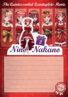 Nakano Nino Christmas Card "Eiga The Quintessential Quintuplets Itsuko-chan's Christmas Fair in Animate" Eligible Products Purchase benefits