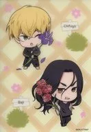 松野千冬&場地圭介(Q版)"東京復仇者涉穀POP UP SHOP JACK 2023 my flowers FAIR IN Animate交換式CLEAR CARD MY FLOWERS>