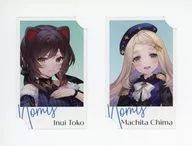 "Virtual YouTuber Nijisanji" Nornis 1st Anniversary 2 kinds of card set "Inuitoko & Chima Machida Cheki style card" Virtual YouTuber Nijisanji "