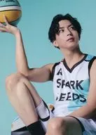 勇之介SPARK SEEDS隨機選手卡(背景:藍色)"ACTORS☆LEAGUE in Basketball 2023>