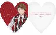 Aces (Alice in Spade ~ Wonderful Black World ~) Heart-shaped message card (Rice Crackers) "Otomate Party 2023"