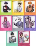 8-type set "Blue Rock x Sanrio Character Connectors POP SHOP in TSUTAYA Acrylic Card 02. Party ver. (drawing illustration)"
