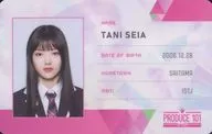 Tani Seisai ID Card (D) "PRODUCE 101 JAPAN THE GIRLS"