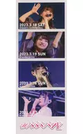 Prêmio D para "0 Ichi kuji" Bababa Bambi 4 Grand Town Tour "Banzai Tenka Fubu" Memorial Lot "Photo Gray Mini Card