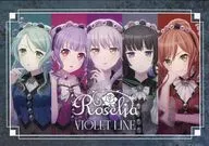 Roselia Original Character Victor Card "CD BANG Dream! Girls' Band Party! Roselia 14th Single VIOLET LINE limited edition with Blu-ray" first production limited edition enclosed special bonus