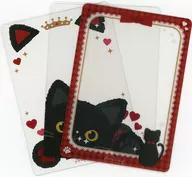 Red Suiki Multi Clear Card "Character Fuku KUJI ONLINE apicolle #My Favorite Black Cat" F-1 Prize