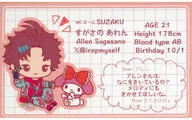 Allen Suzakuno × My Melody (Mini Character) "Paradox Live× Sanrio Character C's 1st Trading Profile Card"