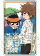 Tsunayoshi Sawada & Reborn "Trading Acrylic Card Tutoring Hit Man REBORN! Rain-soaked ver."