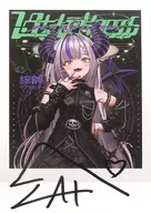 Laplace Darkness with handwritten signature Ceremony Drawing Cheki Style Bromide Card "Virtual YouTuber Hololive Laplace Darkness 2nd Anniversary Commemorative Activities 2nd Anniversary Commemorative Full Set" Purchase benefits