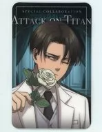 Levi Ackermann Visual Card "Attack on Titan The Final Season Complete × Karaoke no Tetsujin (Reprint)" Advanced no Tetsujin Set (second order bonus)