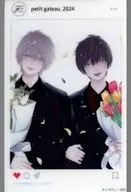 Shigino illustration "petitgateau Exhibition 2024 ~ gateau magazine 10th Anniversary ~ SNS style clear card ver. C"