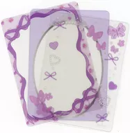 Purple Suiki Multi-Clear Card Set Ballet Core Ribbon "Character Fuku KUJI ONLINE apicolle #Watashi Susuki is the Best Ballet Core" F-3 Prize