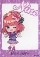 Nino Nakano (Mini Character) "The Quintessential Quintuplets natto Trading SNS Card - Heisei Retro Style -"