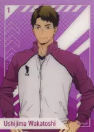 Ushima 若利 "Haikyu!!! Anime 10 th Anniversary Exhibition All-Sense EXHIBITION Clear Card Collection (10 th Anniversary Exhibition Drawn)"