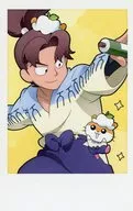 Rikichi Yamada x Korokoro Kuririn (normal) "Nintama Rantaro × Sanrio Character Drivers in AMOCAFE 2nd series Pushpacha card"