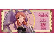 "idol Master Cinderella Girls ×animatecafe Trading hot stamping Ticket Card" by Nana Abe (drawing below)