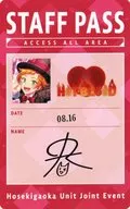 Eita Tachibana "On Air! 3rd Anniversary Store JewelFes Staff Pass Style Card"