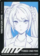 Saki Mizushima (background light blue) Until the illustration is completed Card VOL. 2 "idol Master SideM×FiFS Illustration Exhibition Three One Five VOL. 2" entrance privilege and goods Purchase benefits
