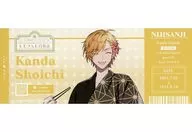 Shoichi Kanda ticket-like card "Virtual YouTuber Nijisanji Nijisanji Department Store Summer Business Trip Pop-up Store" target products Purchase benefits latter half group 1