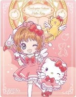 6. Kinomoto-zakura × Hello Kitty (collaboration illustration) "Cardcaptor Sakura × Sanrio Character Drivers' Acrylic Card 01. collaboration illustration"