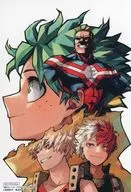 Kikuhisa Midoritani & Detonation Katsumi & Shoto Todoroki & almite illustration card "Comic MY HERO ACADEMIA Vol. 42" Animate Purchase benefits